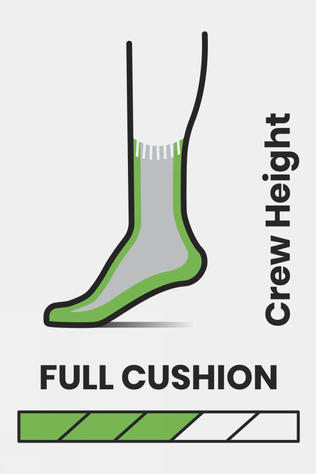Womens Hike Full Cushion Saturnsphere Crew Socks
