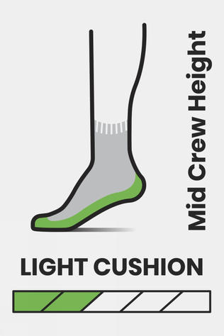 Womens Hike Light Cushion Margerita Crew Socks