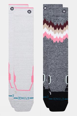 Womens Mid Poly Snow Socks (2 Pack)