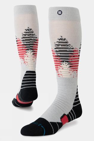 Mens Tree Line Mid Wool Snow Socks