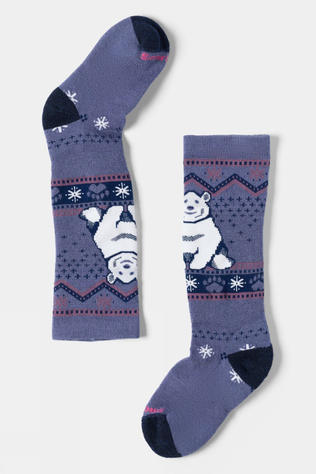 Kids Wintersport Full Cushion OTC Ski Socks - Polar Bear
