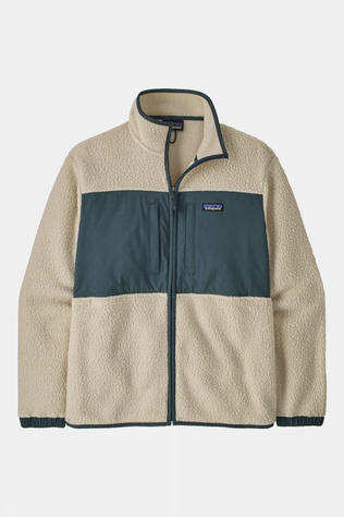 Mens Retro Pile Patch Fleece Jacket