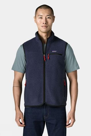 Mens Retro Pile Fleece Vest
