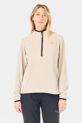Womens Weavy Quarter Zip Fleece 