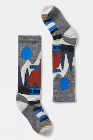 Kids Light Cushion OTC Ski Socks - Sleigh Bear