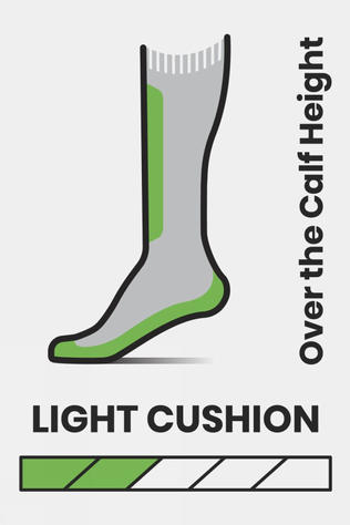 Kids Light Cushion OTC Ski Socks - Sleigh Bear