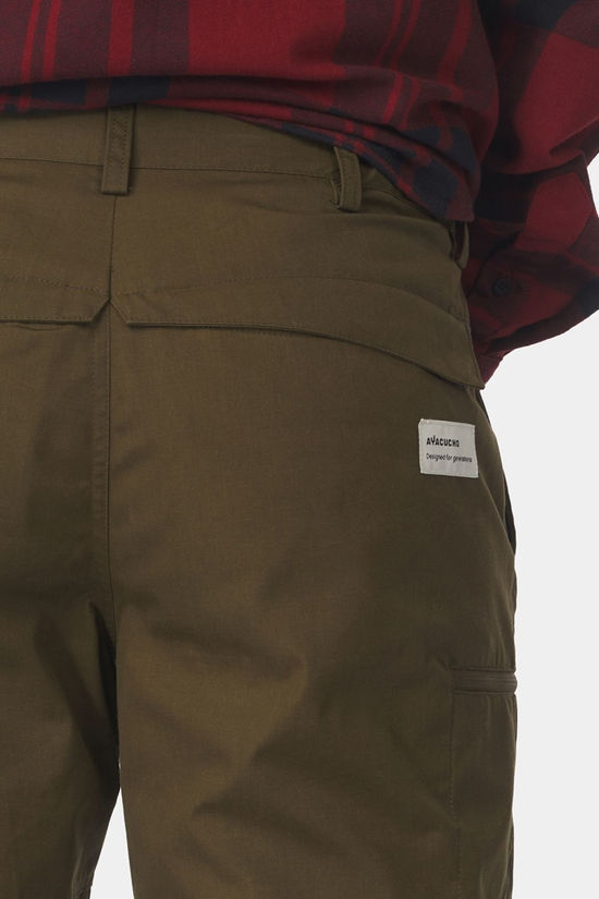 Ayacucho Mens Bergen Waxed Trousers Military Olive