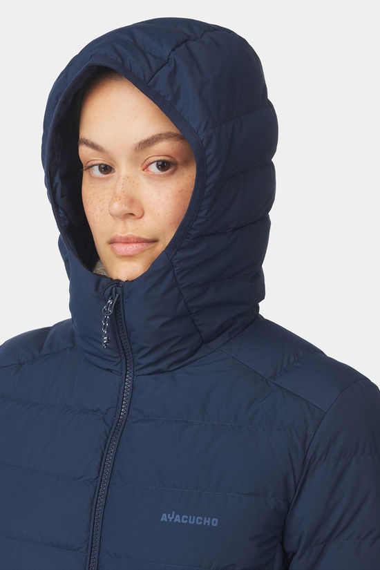 Ayacucho Womens Adventure Lightweight Down Jacket Navy