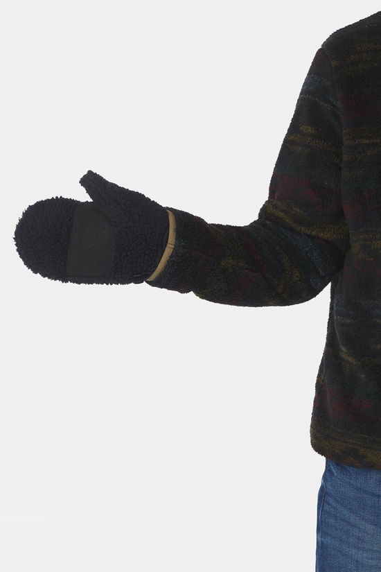 Ayacucho Unisex Technowool Sherpa Fleece Mittens Black