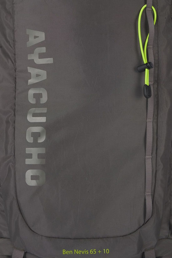 Ayacucho Ben Nevis 65+10 Rucksack Dark Gull Gray/Lime Green