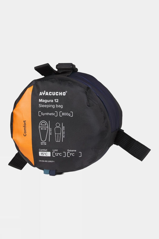Ayacucho Magura 12°C Sleeping  Bag - Long Blue Coral/Tapestry