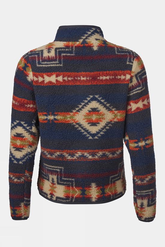 Ayacucho Womens Oakheart Full Zip Fleece Ebony Pattern