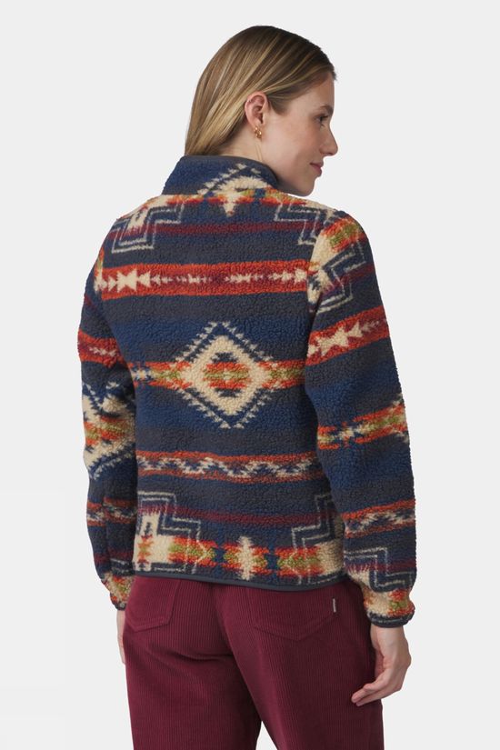 Ayacucho Womens Oakheart Full Zip Fleece Ebony Pattern