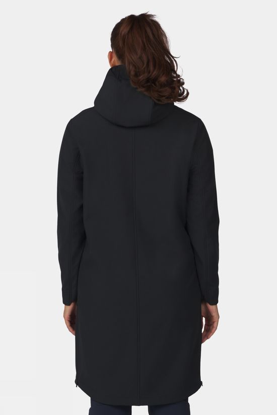 Ayacucho Womens Heather Softshell Coat Black