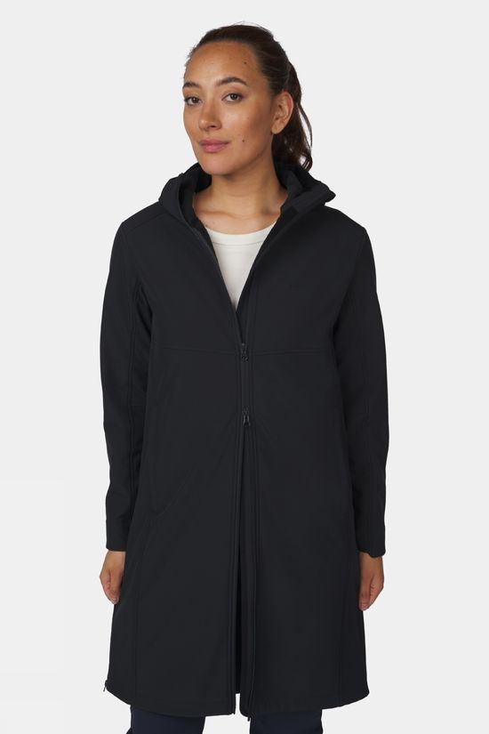Ayacucho Womens Heather Softshell Coat Black