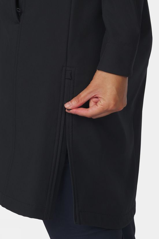 Ayacucho Womens Heather Softshell Coat Black