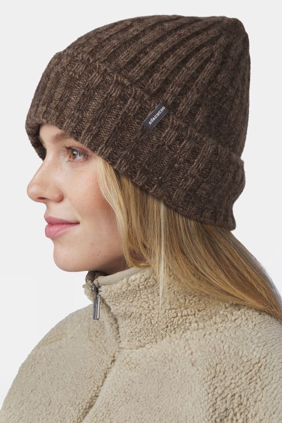 Ayacucho Unisex Adventure Ribbed Beanie Chocolate Brown
