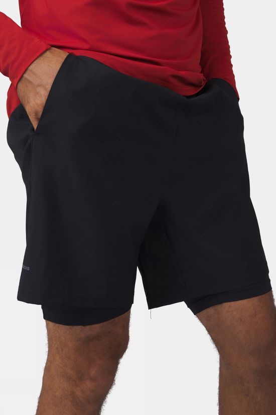 Ayacucho Mens Rio 2-In-1 Running Shorts Black