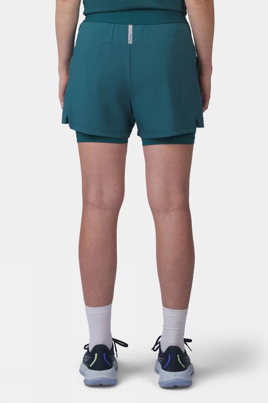 Ayacucho Womens Rio 2-In-1 Running Shorts Mediterranea