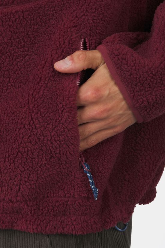 Ayacucho Mens Blackhorn Full Zip Fleece Oxblood/Navy