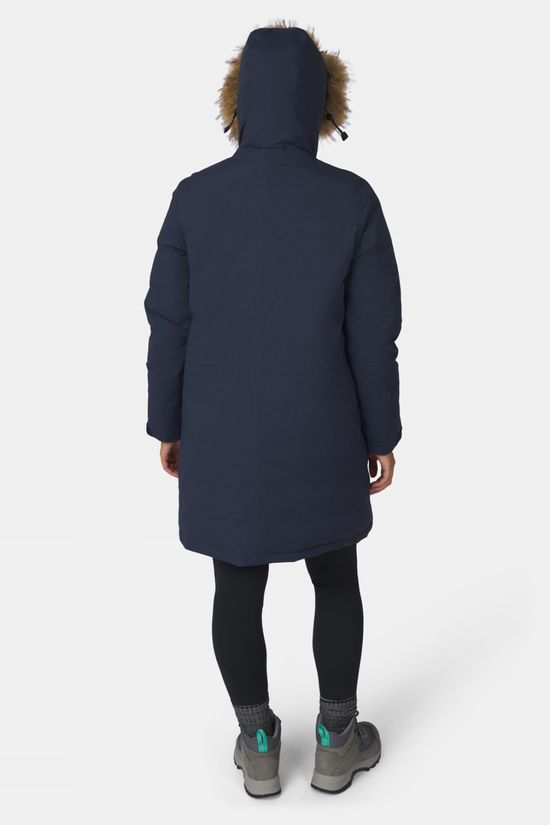 Ayacucho Womens Mountain Nordic Down Parka Jacket Navy