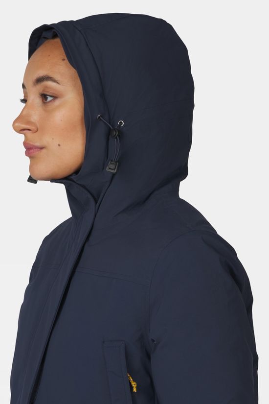 Ayacucho Womens Mountain Nordic Down Parka Jacket Navy