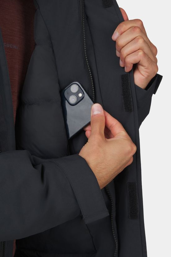 Ayacucho Mens Mountain Nordic Down Parka Jacket Black