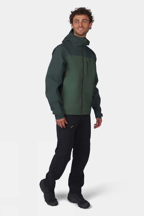 Ayacucho Mens Mountain Peak 3L Jacket Jungle Green Te