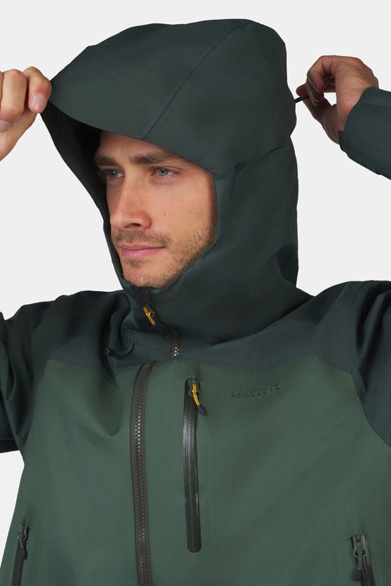 Ayacucho Mens Mountain Peak 3L Jacket Jungle Green Te