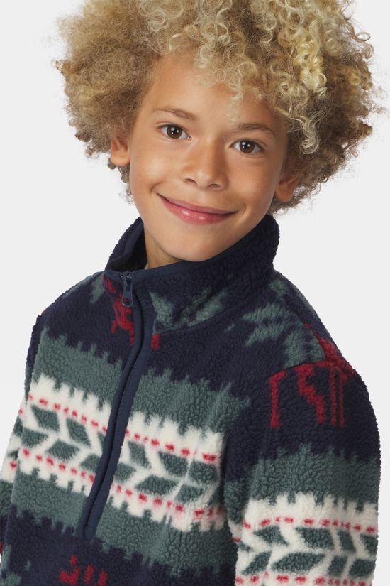 Ayacucho Kids Colorado Half Zip Fleece Sundried Tomato Combo
