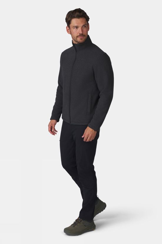 Ayacucho Mens Austin Heavyweight Full Zip Fleece Black