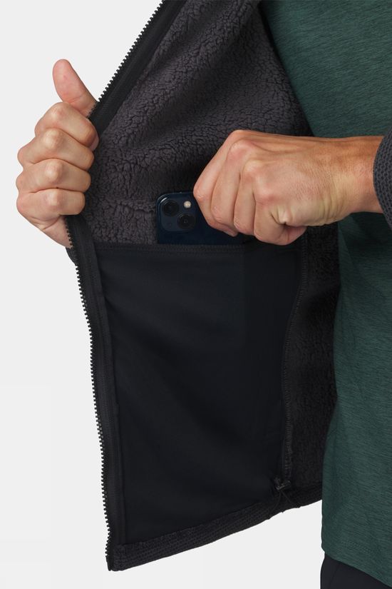 Ayacucho Mens Austin Heavyweight Full Zip Fleece Black
