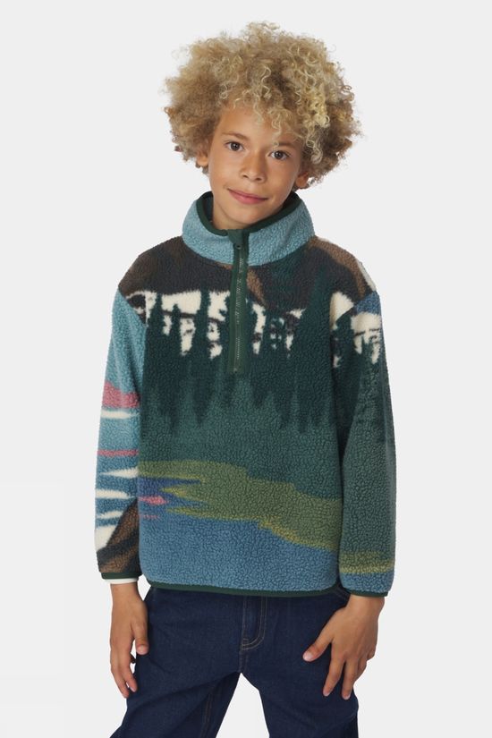 Ayacucho Kids Vive Half Zip Fleece Nostalgia Rose Pattern