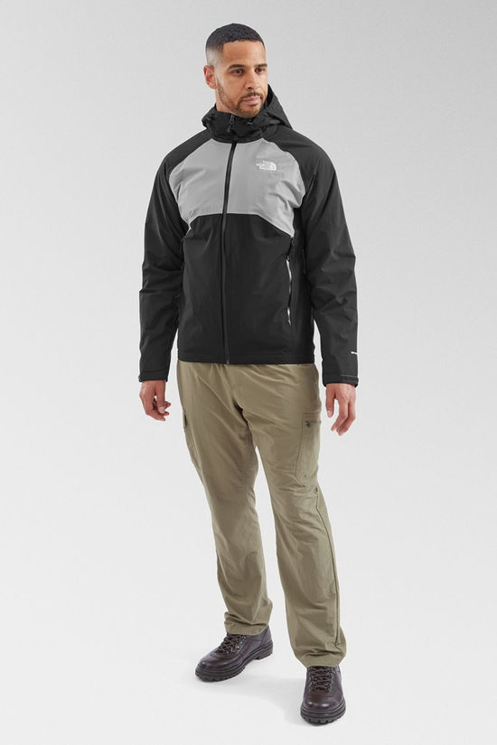 The North Face Mens Stratos Hooded Jacket Tnf Black-Meld Grey-Asphalt Grey-Npf