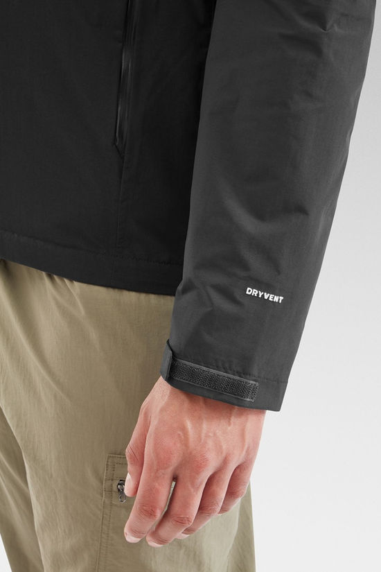 The North Face Mens Stratos Hooded Jacket Tnf Black-Meld Grey-Asphalt Grey-Npf