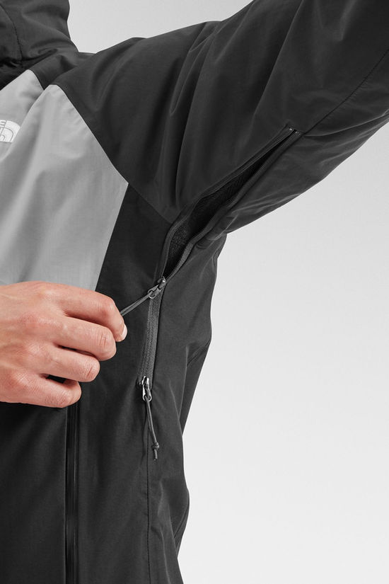The North Face Mens Stratos Hooded Jacket Tnf Black-Meld Grey-Asphalt Grey-Npf