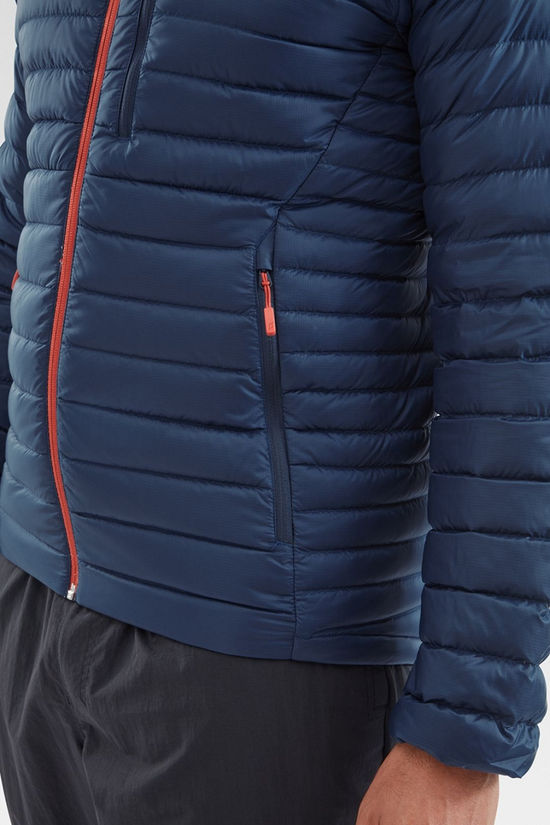 Rab Mens Microlight Alpine Jacket Tempest Blue W. Tuscan Red (Twilight)