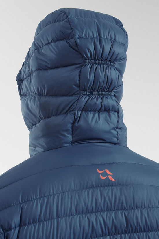 Rab Mens Microlight Alpine Jacket Tempest Blue W. Tuscan Red (Twilight)