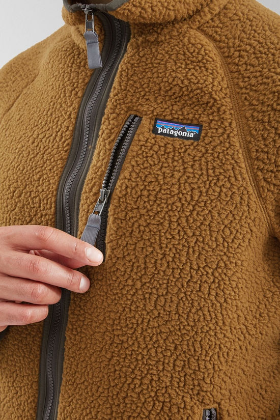 Patagonia Mens Retro Pile Fleece Jacket Shelter Brown