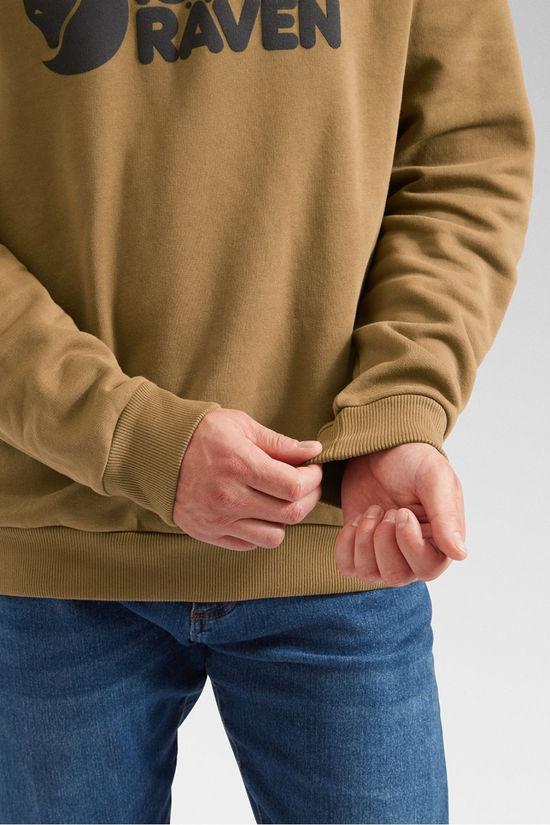 Fjallraven Mens Logo Sweater Wood Brown