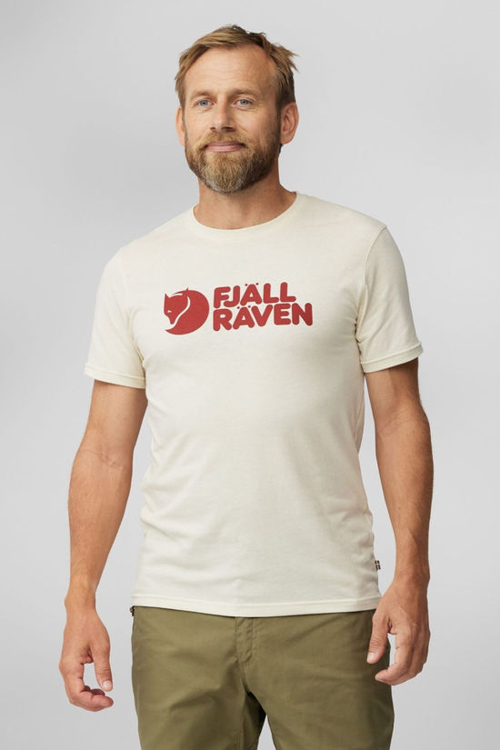 Fjallraven Mens Logo T-Shirt Chalk White