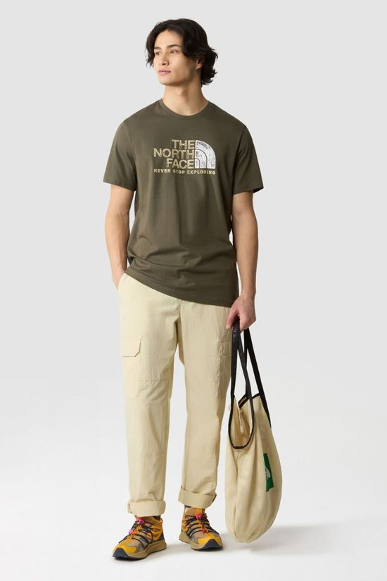 The North Face Mens Rust 2 T-Shirt New Taupe Green-Gravel