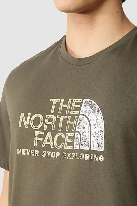 The North Face Mens Rust 2 T-Shirt New Taupe Green-Gravel
