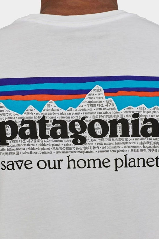 Patagonia Mens P-6 Mission Organic T-Shirt White