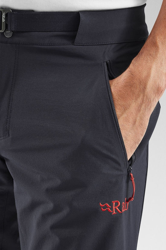 Rab Mens Incline AS Pants Ebony (Tuscan Red)