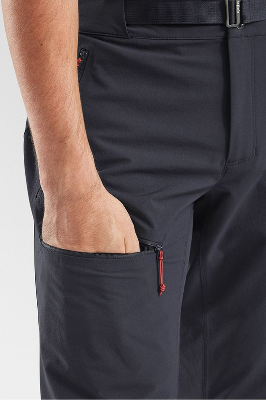 Rab Mens Incline AS Pants Ebony (Tuscan Red)
