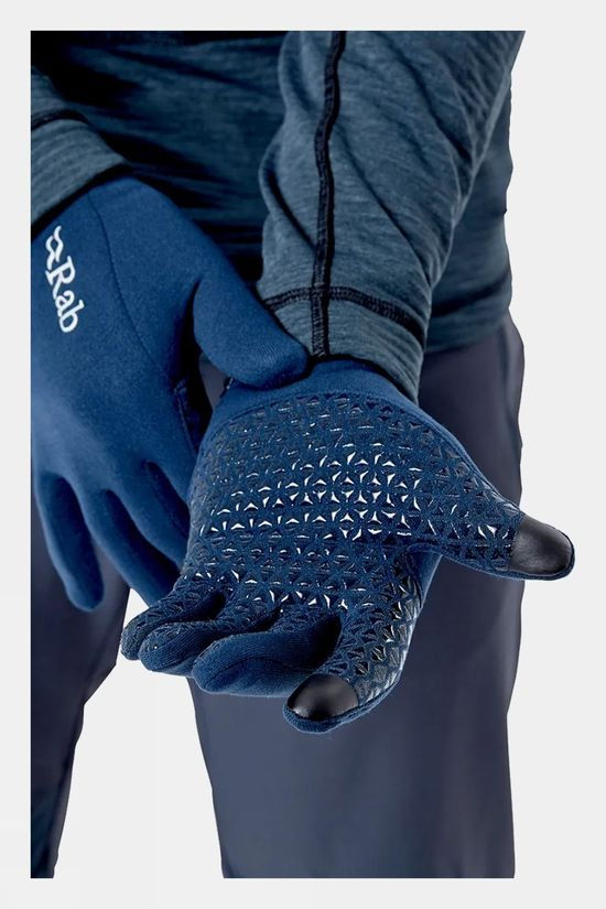 Rab Mens Power Stretch Contact Grip Gloves Deep Ink