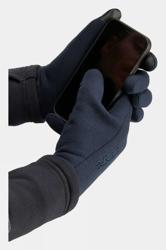 Rab Mens Power Stretch Contact Gloves Deep Ink
