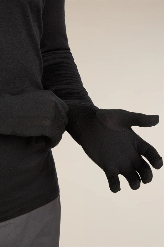 Icebreaker Unisex Merino 200 Oasis Glove Liners Black