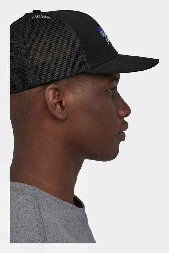 Patagonia P-6 Logo Trucker Cap Black